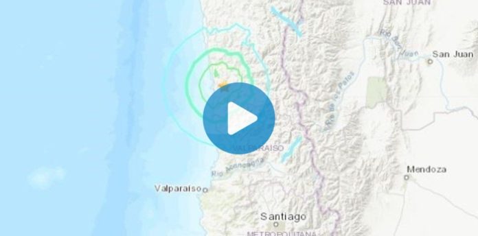 Se registra sismo mientras chilenos protestaban