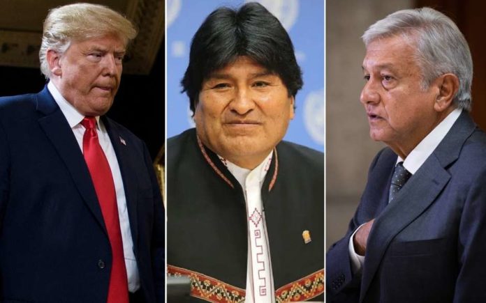 AMLO, Evo, Trump AMLO, Evo, Trump