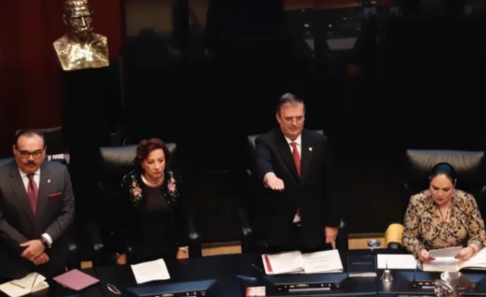 Marcelo Ebrard compareció ante el Senado