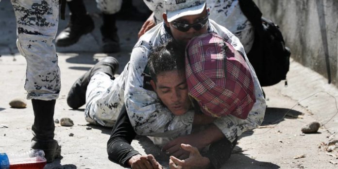 GN agrede a migrantes centroamericanos