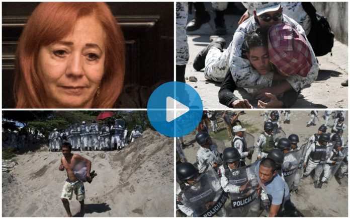 Piedra se queda callada ante agrssiones de GN a migrantes