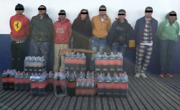 SSC detiene en Tlalpan a 8 presuntos extorsionadores