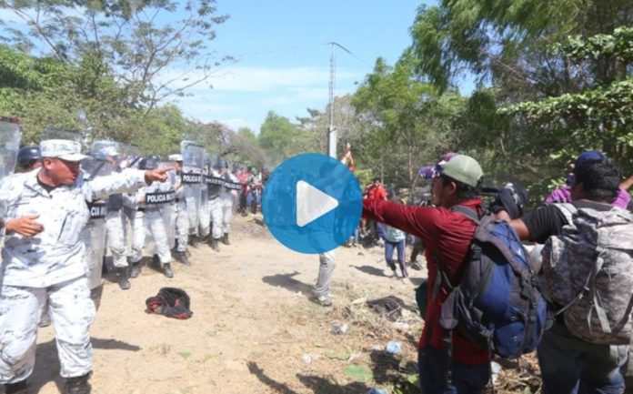 Guardia Nacional repliega a migrantes centroamericanos