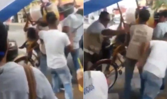 Desalojan a vendedor de aguas en Tapachula