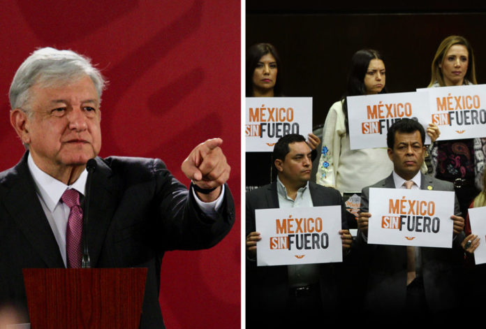 Andrés Manuel manda iniciativa para eliminar fuero presidencial… otra vez