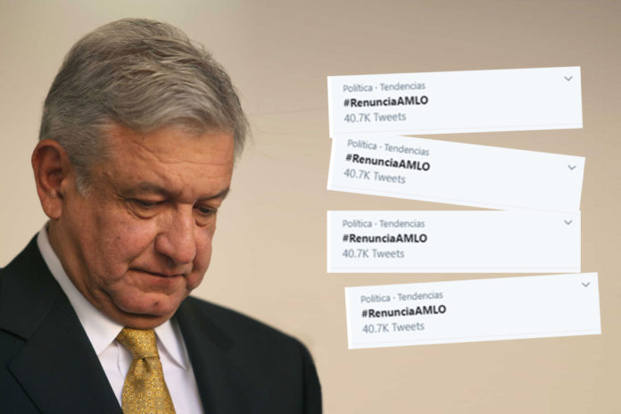 Hashtag contra AMLO