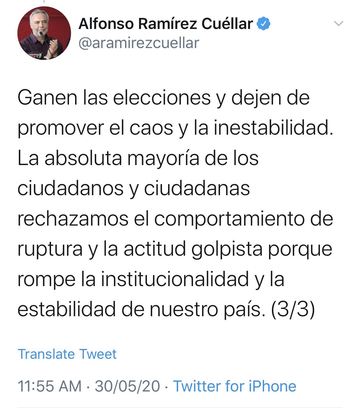 Ramírez Cuéllar exigió renuncia de EPN
