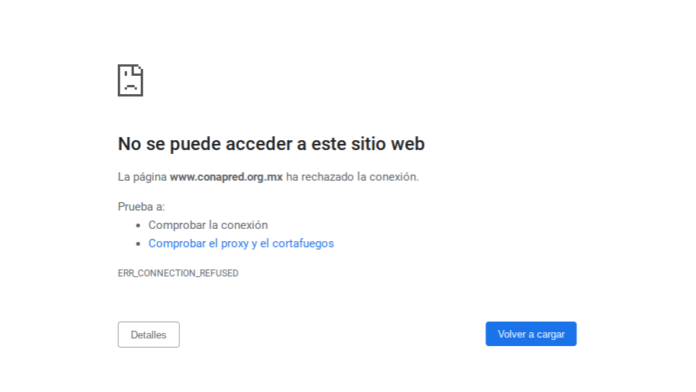 Desactivan página web del Conapred Desactivan página web del Conapred