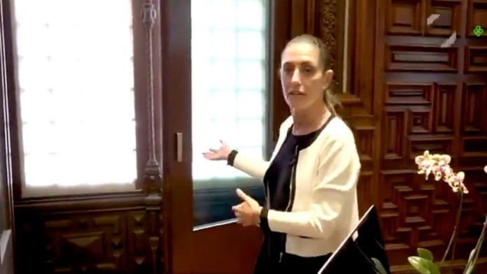 Tras ataque a Harfuch, recuerdan cuando Sheinbaum mandó a quitar puertas blindadas de su oficina