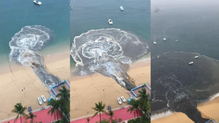 Conagua analizará nivel de contaminación tras derrame de aguas negras en Acapulco