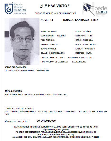 Reportan desaparición de un doctor tras salir de una clínica en CDMX
