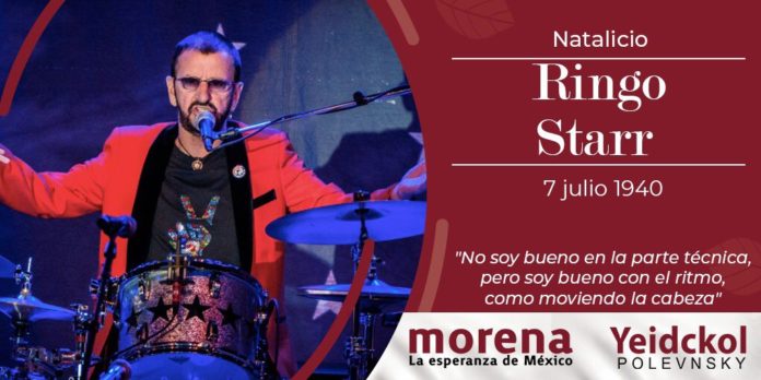 Yeidckol usa la imagen de Ringo Starr Yeidckol usa la imagen de Ringo Starr