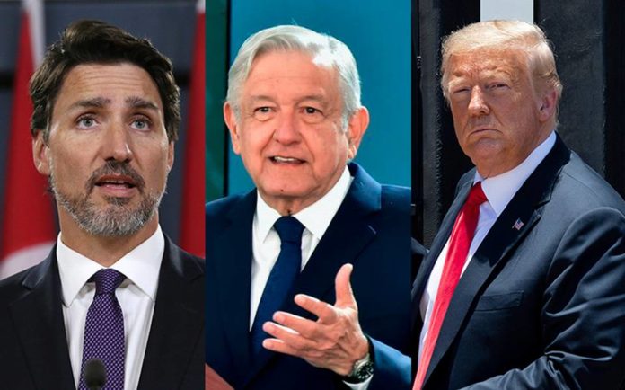 AMLO, Trump y Trudeau