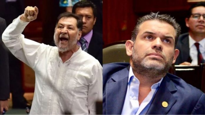 Noroña arma “pelea” en Twitter con el líder del PES