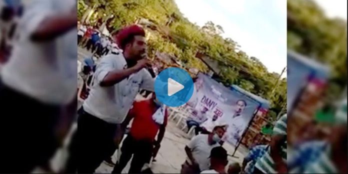 El candidato del PESH se peleó con un ciudadano El candidato del PESH se peleó con un ciudadano
