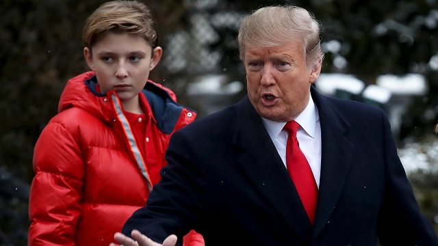 Barron y Donald Trump