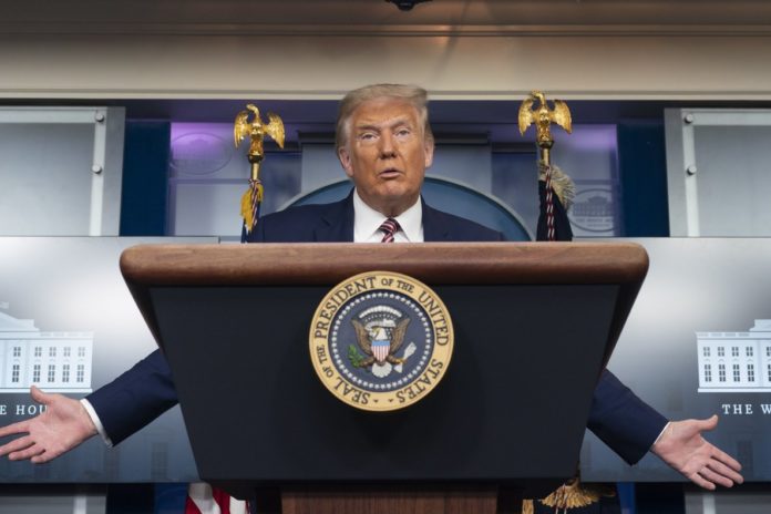 Trump en la casa blanca