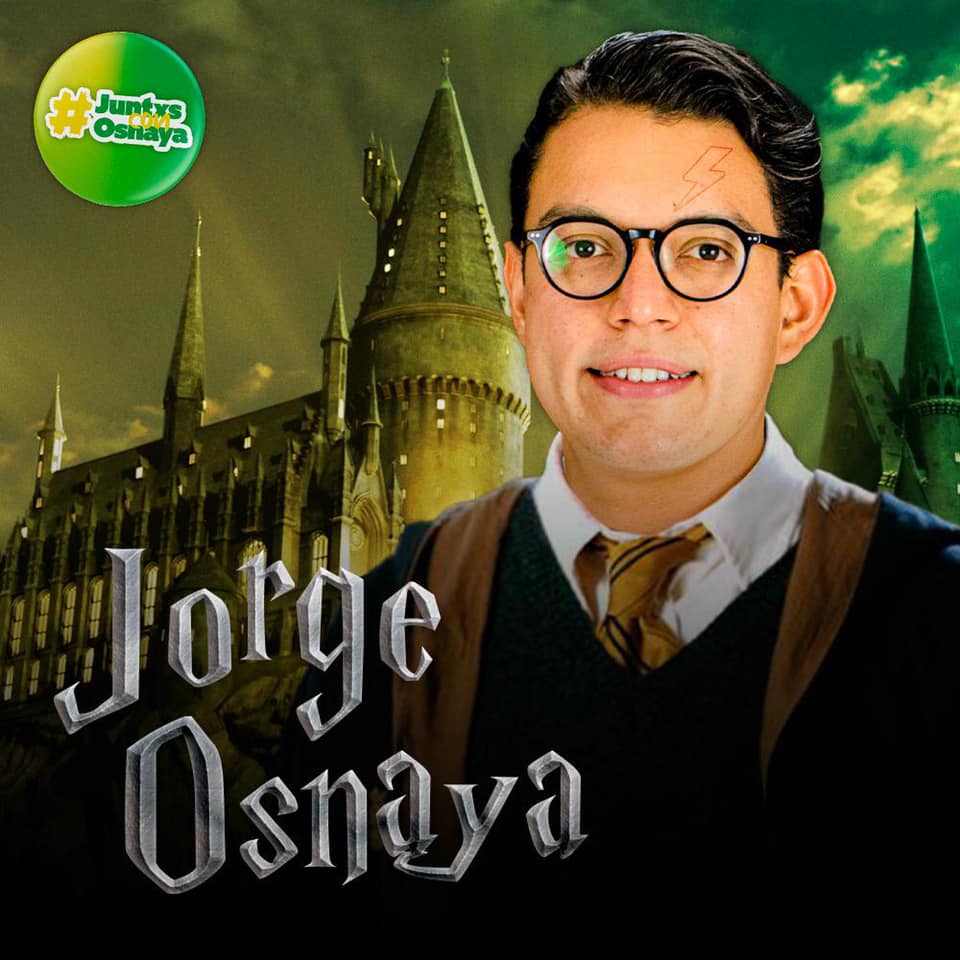 Candidato del Verde hace campaña como Potter