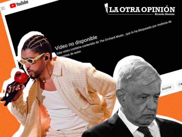 YouTube-tira-mañanera-de-AMLO-por-transmitir-cación-de-Bad-Bunny-y-Grupo-Frontera